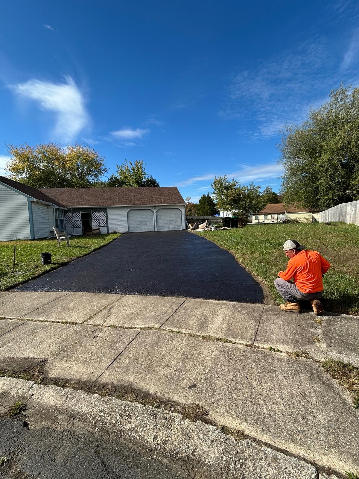 Driveway after — second view